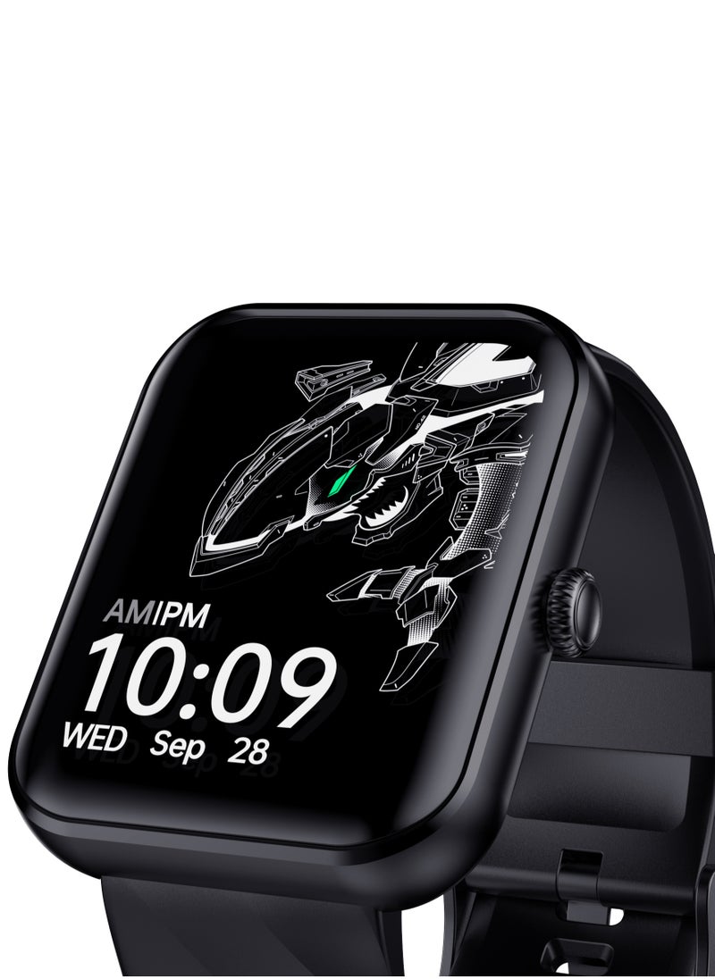 GT smart watch for women and men, 1.75-inch AMOLED screen with answer and call, IP68 waterproof, heart rate, blood oxygen, sleep tracker, 120+ sports modes, compatible with Android iOS