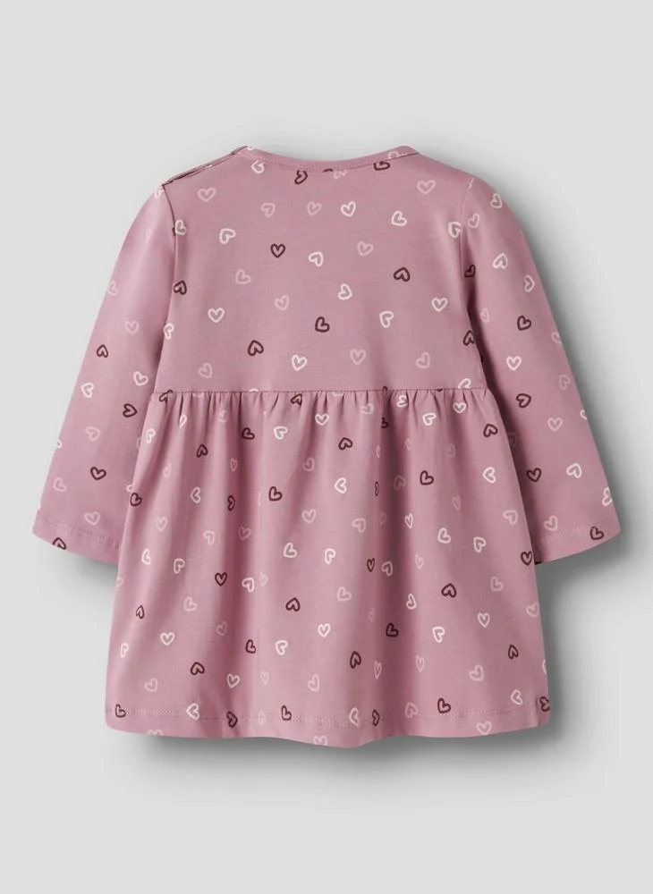 نيم ات Infant Printed Long Sleeve Midi Dress