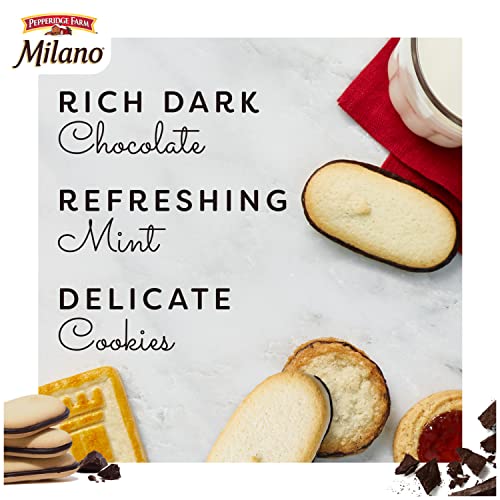 Pepperidge Farm Milano Cookies, Mint, 10 Packs, 2 Cookies per Pack - Image 2