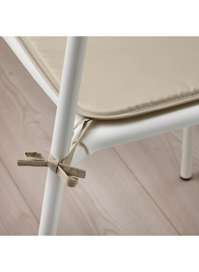 Zaboon Chair pad, grey-beige in/outdoor, 34x34x1.0 cm - Image 2