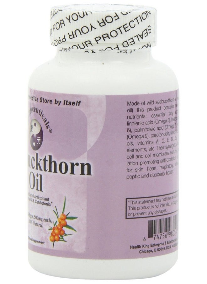 Balanceuticals - Seabuckthorn Oil 120 Softgels 500Mg Each - Image 1