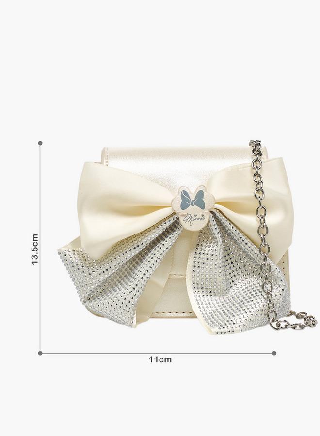 Disney Minnie Mouse School Crossbody Bag With Chain Strap - 7x11x13.5 CM - Image 2