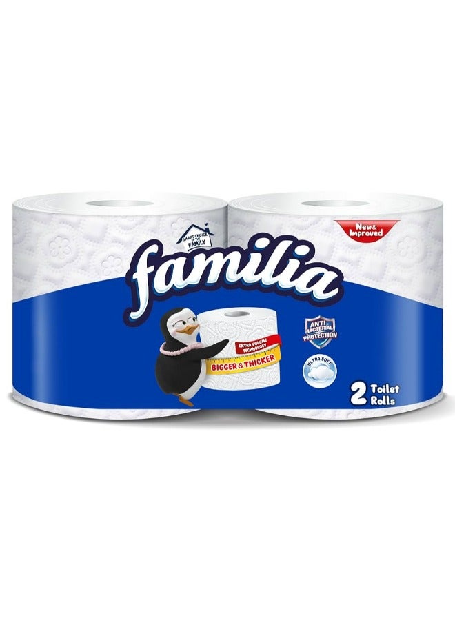 Classic Antibac Pack of 2 Toilet Paper Roll package may vary
