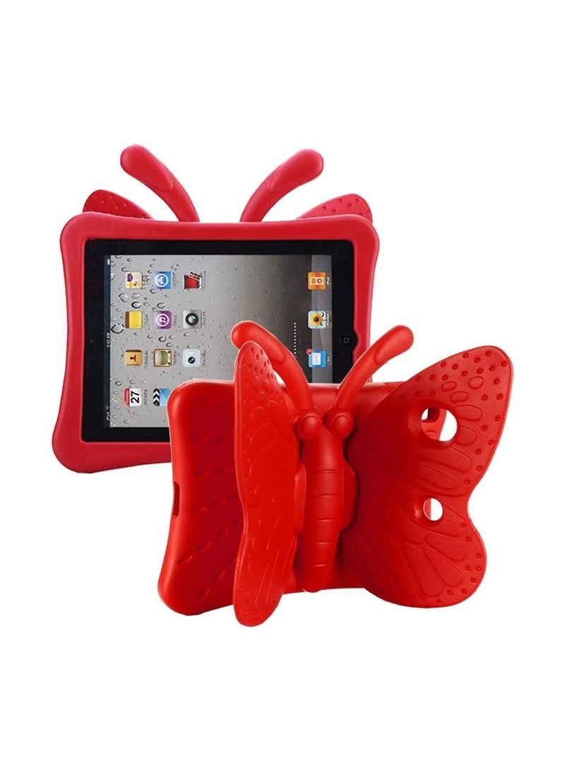 iPad 9th 8th 7th Generation Case Kids Girls, Cute Butterfly Shockproof EVA Foam Super Protection Stand Cover for iPad 2021 2020 2019 10.2" and iPad Air 3 Pro 10.5" - Image 1