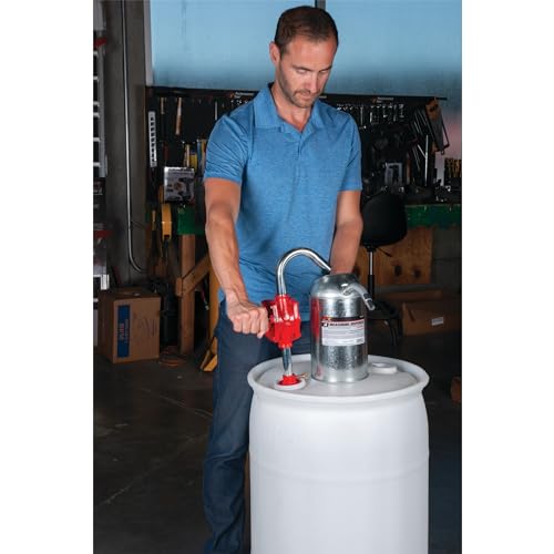 Performance Tool W54270 Rotary Barrel Pump, Pumps Light to Medium Viscosity Oils, 3 Piece Suction Pipe, 30-55 Gallon Barrels, Bung Adapter - Image 5