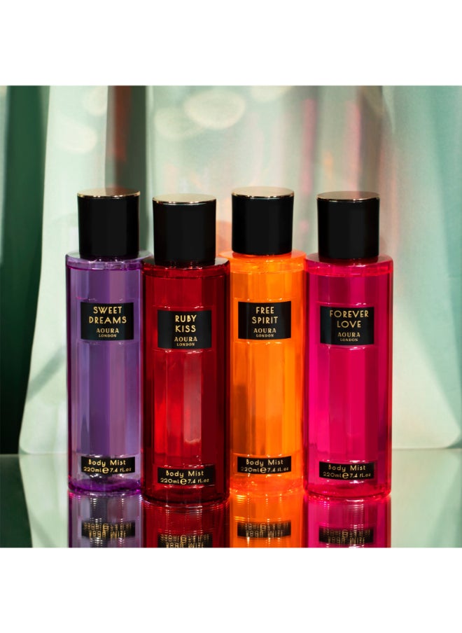 Aoura London - Aoura London Forever Love Body Mist For Women | Fresh & Floral | Long-Lasting Daily Fragrance Perfume For Women | Refreshing & Elegant Scent | Perfect For Everyday Wear, 220ml - Image 1