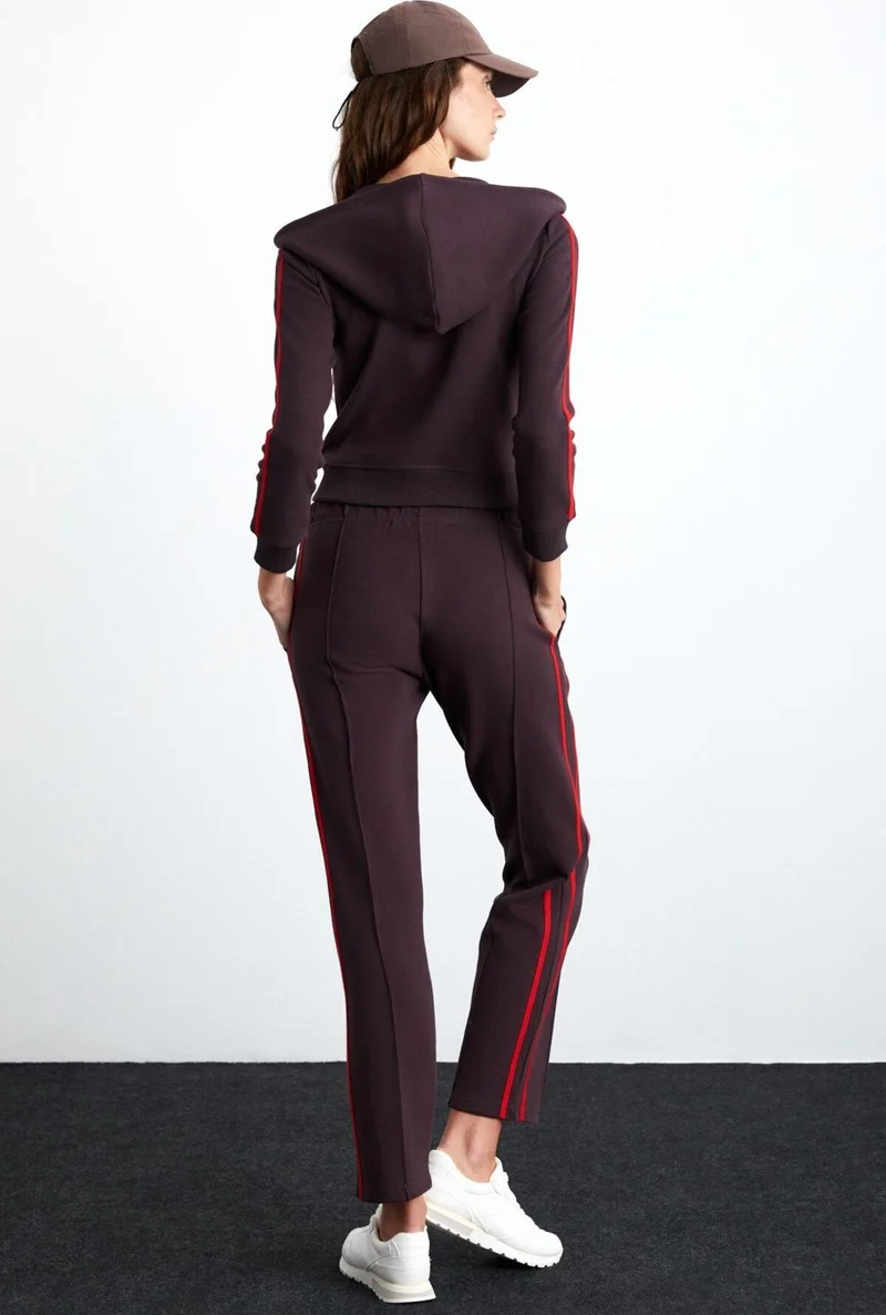 جريميلانج Dysis Women's Cotton-Polyester Dark Purple Sweatpants