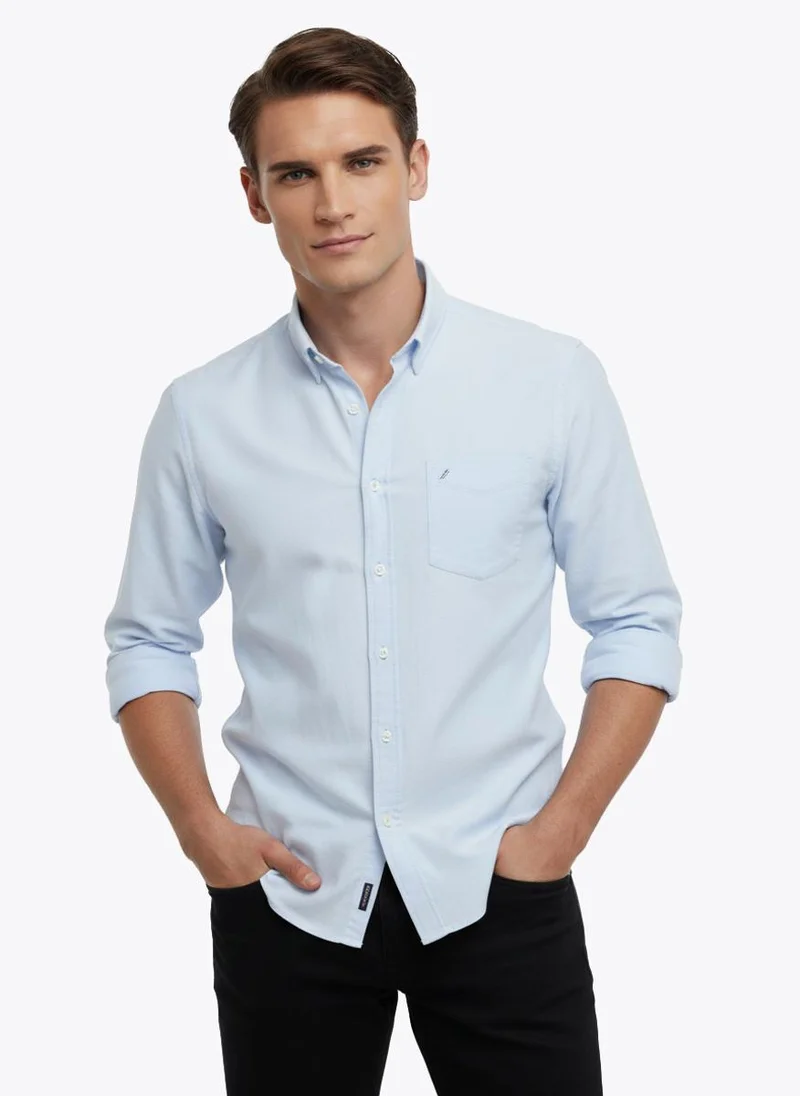 NAUTICA Men's Long Sleeve Oxford Shirt