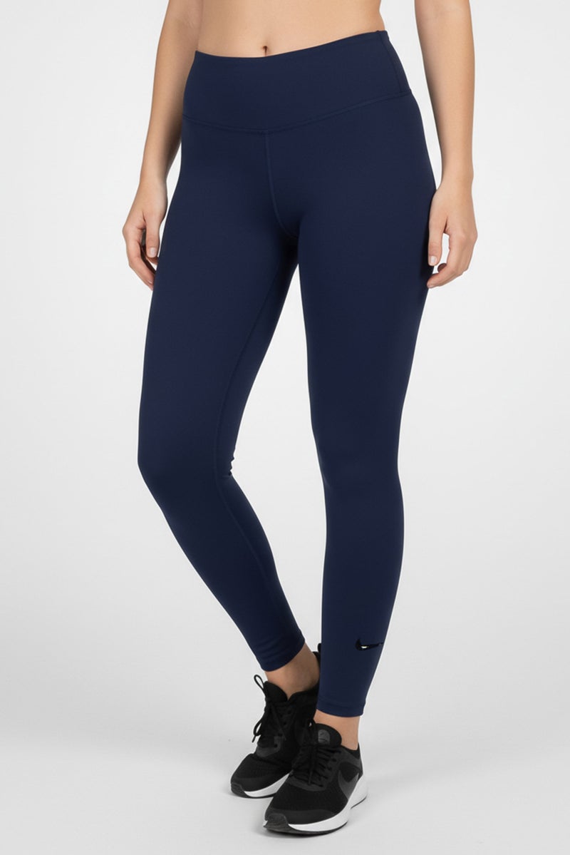 Nike Women Dri-Fit Training Leggings, Navy Blue - Image 1