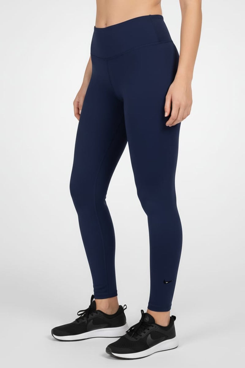 Nike Women Dri-Fit Training Leggings, Navy Blue - Image 3