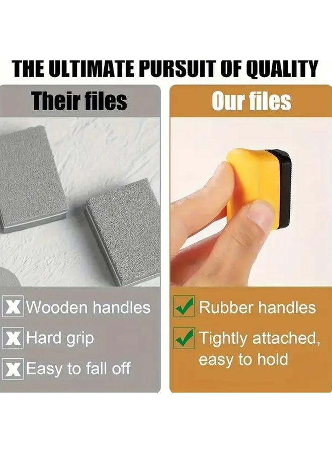 Yellow Mini Square File Manual Paint Scraper Tool For Quick Blemish Removal - Image 5