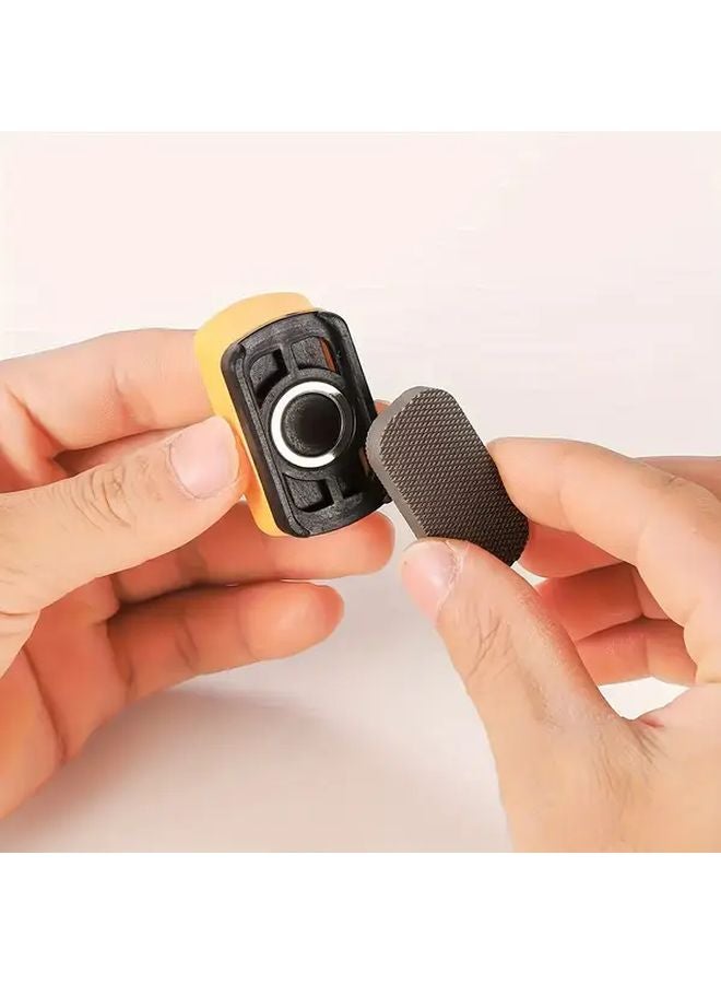 Yellow Mini Square File Manual Paint Scraper Tool For Quick Blemish Removal - Image 3