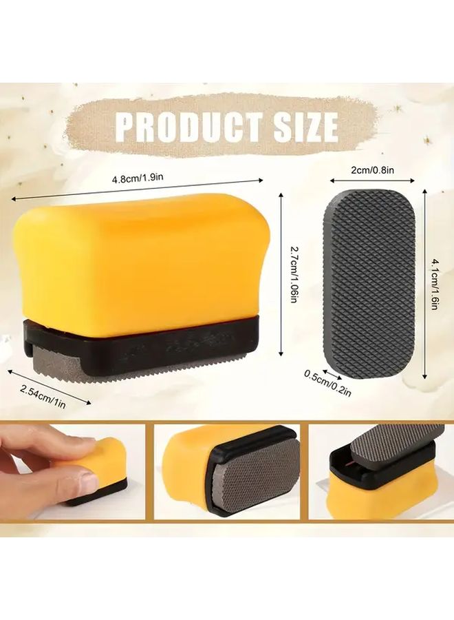 Yellow Mini Square File Manual Paint Scraper Tool For Quick Blemish Removal - Image 4