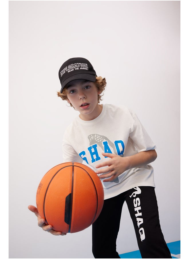 DeFacto - Boy Oversize Fit Crew Neck Knitted Short Sleeve T-Shirt - Image 1