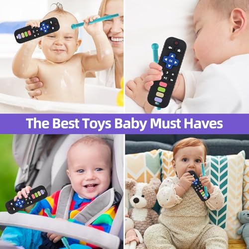 Kidology Teething Toys for Babies, Sticks and Remote Teether for Baby 0-6 6-12 12-18 Months BPA Free, with Cleaning Brush Sensory Chew Toys for Infants 0-18 Months - Image 4