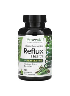 Emerald Laboratories Emerald Laboratories, Reflux Health with Mucosave FG, 60 Vegetable Caps  - Image 1