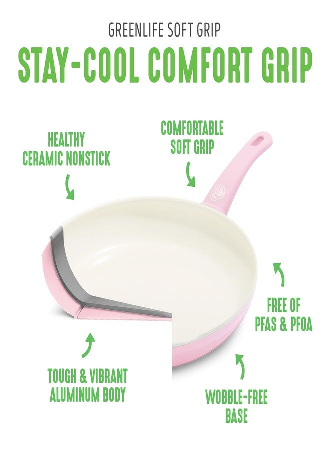 GreenLife 16.5” x 12” Healthy Ceramic Nonstick Roasting Pan with Stainless Steel Roaster Rack, PFAS-Free, PFOA-Free, Dishwasher Safe, Oven Safe, Easy Pouring Rims, Soft Pink - Image 4