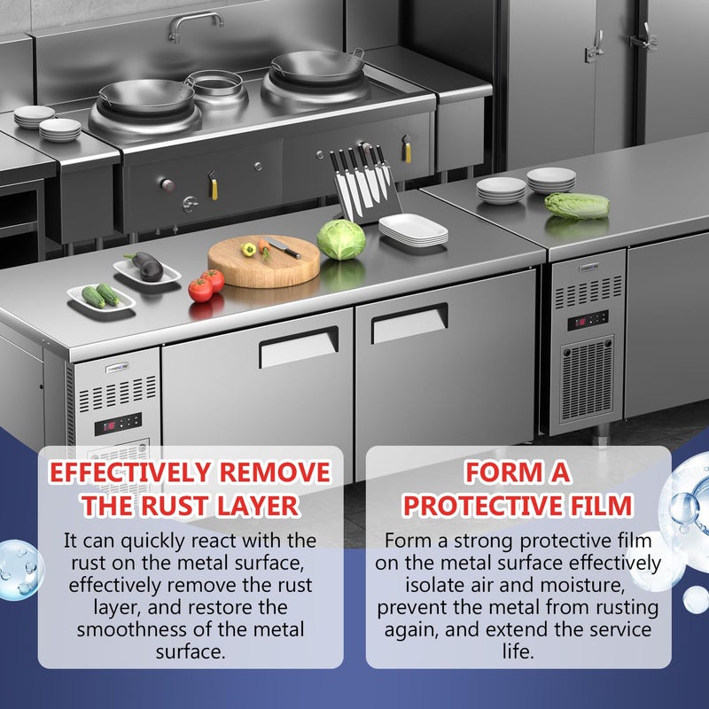 enterlent Heavy Duty Rust Removal for Metal,Multipurpose Rust Remover Spray,Stainless Steel Rust Remover Cleaner,Powerful Steel Rust Removal,Rust Converter for Various Metals Furniture - Image 4