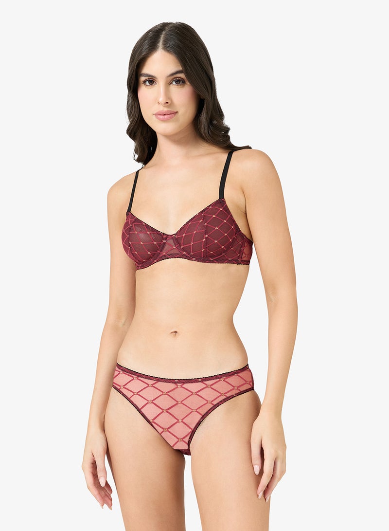 Ginger 2 PC Sheer Lingerie Set - Image 1