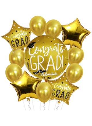 Gold Grad Balloons Pack of 12 | Round & Star Foil Balloons | Graduation Decorations Class of 2025 - pzsku/ZA989FB4FC177FB29C841Z/45/1744889171/03eeeb26-2d50-43f7-bd85-2e2e2ae6d632