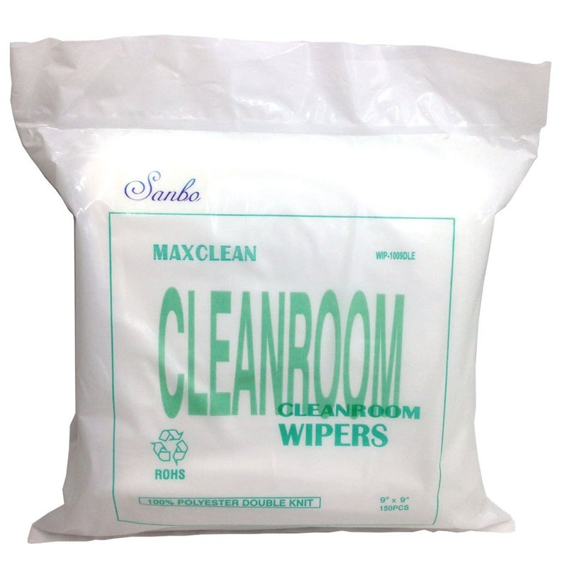 Sanbo Clean Room Wiper White LCD PCB Wiping Cloth 9 inch x 9 inch Including 150 Pcs