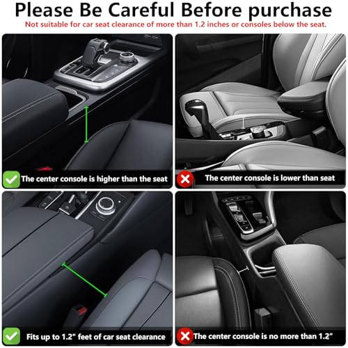 PLEW Anti-Drop Car Seat Gap Filler Organizer, Premium Leather Console Organizer, Easy Access to Phone/Keys, Universal Fit for Car SUV Truck Multi-Purpose Essentials Organizer(2PC) - Image 5