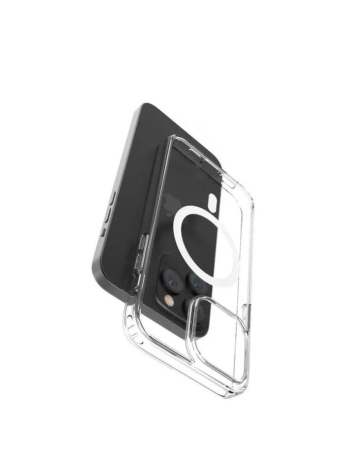 ديفيا بيور كلير غطاء مغناطيسي مقاوم للصدمات لهاتف آيفون 14 بلس (6.7 بوصة) - شفاف - Image 4