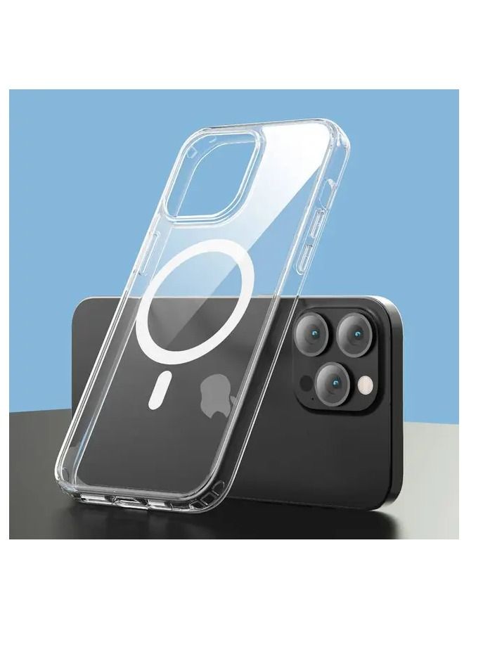 ديفيا بيور كلير غطاء مغناطيسي مقاوم للصدمات لهاتف آيفون 14 بلس (6.7 بوصة) - شفاف - Image 3