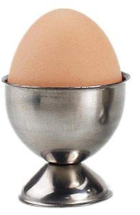 Dynore Stainless Steel Set of 2 Round Egg/Pancake Ring with Handle and Set of 6 Egg Cups - Image 4