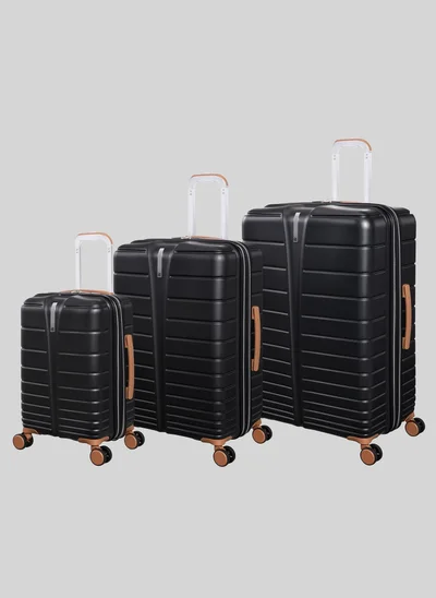 Matalan IT Luggage Black Fascinate Hardshell Suitcase