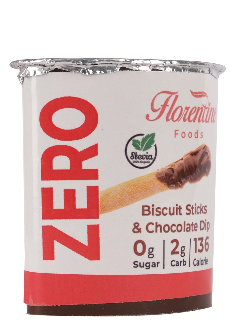 Florentine Foods Keto Choco Sticks 30g - Zero Sugar & Low Carb Biscuit Dip - Nut-Based Sticks with Creamy Hazelnut Chocolate - 5g Protein - High Healthy Fats - Diabetic Friendly Snack - Image 3