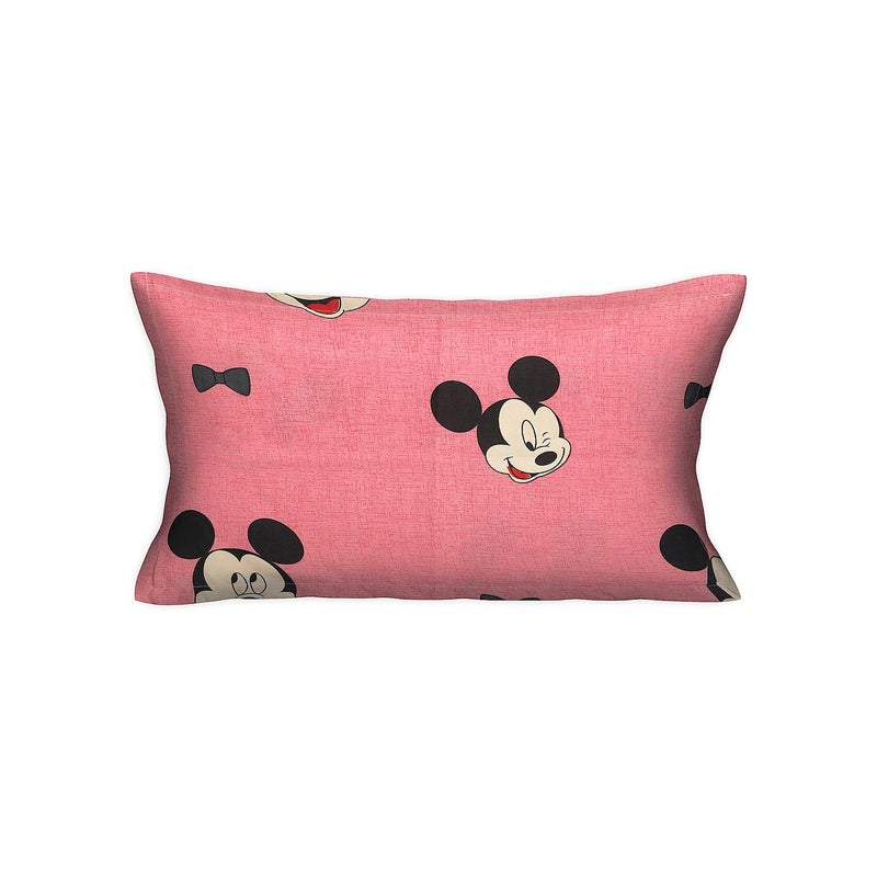 Kuber Industries Cotton Single Bedsheet with 1 Pillow Cover | Wrinkle Free Single Bedsheet for Kids Room & Bedroom | Pink - Image 4