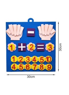Generic Color Pencil Felt Learning Board Addition And Subtraction Finger Diy Children's Early Education Educational Toys Felt Busy Board 
