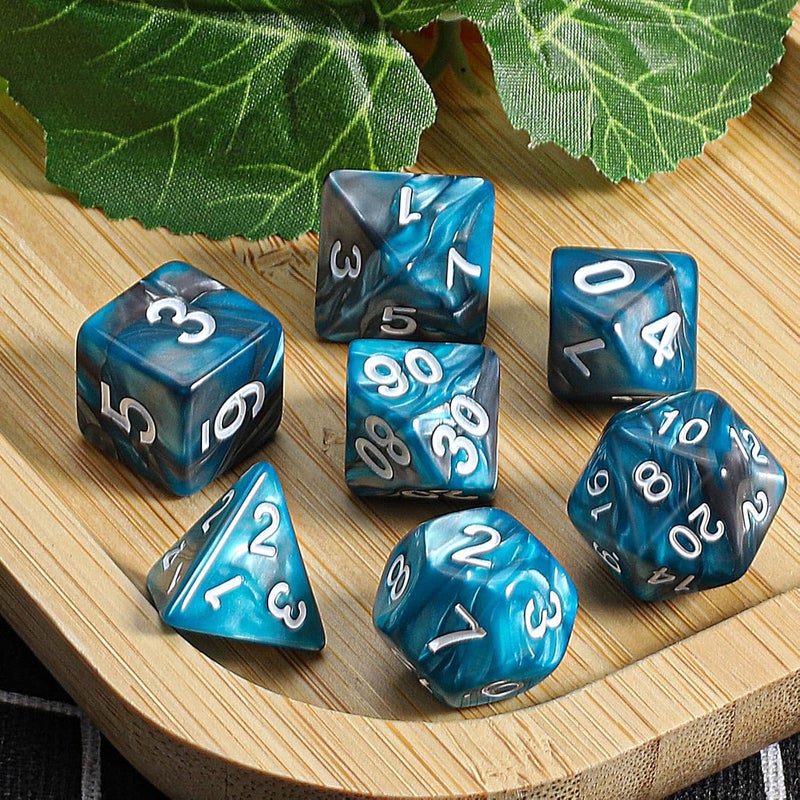 CiaraQ DND Polyhedral Dice Set with a Black Dice Bag for D&D RPG MTG Role Playing Table Games - Image 5