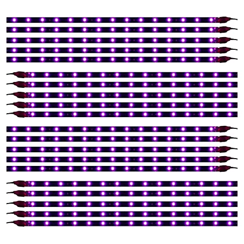 XTAUTO XT AUTO Purple 12v 15 Led 30cm Car Flexible Waterproof Underbody Light Strip Pack of 20 - Image 1