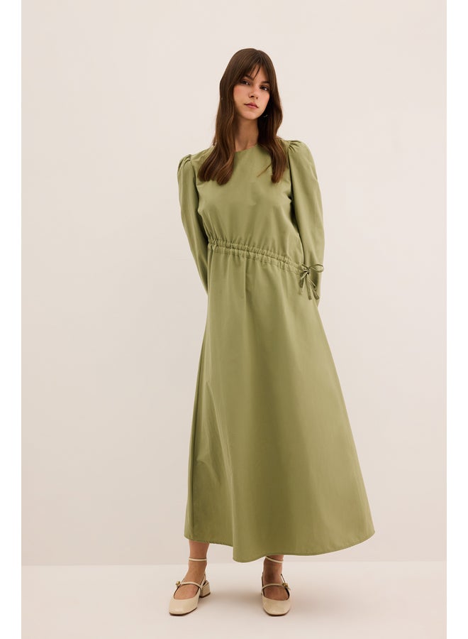 DeFacto Woman Regular Fit C Neck Long Sleeve Woven Dress  - Image 1