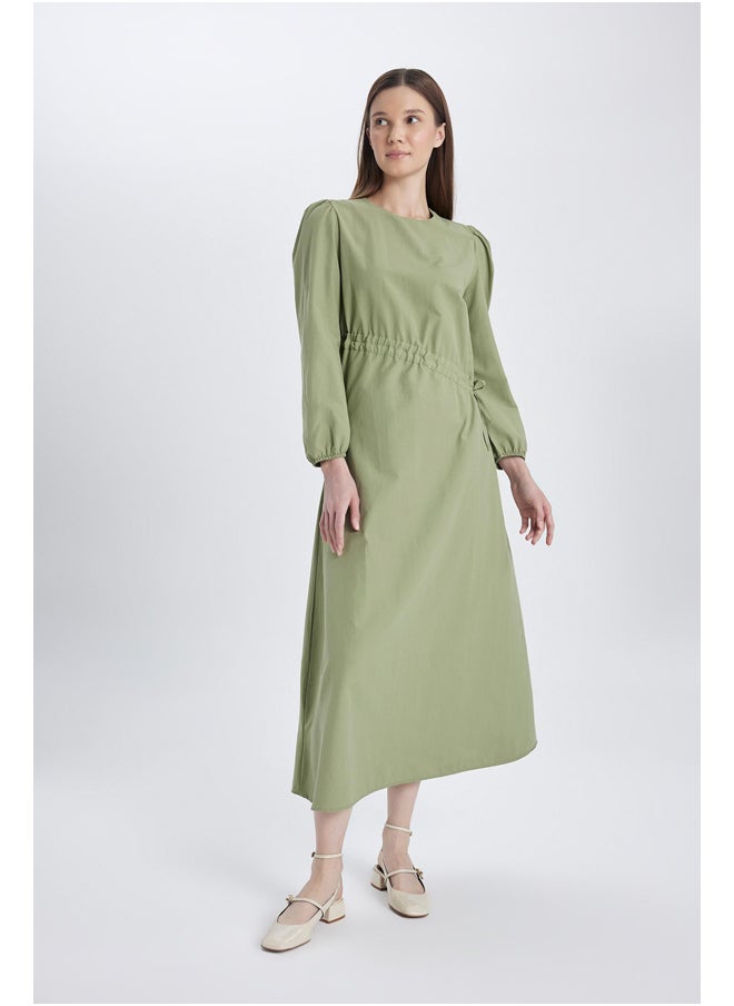 Woman Regular Fit C Neck Long Sleeve Woven Dress - pzsku/ZA98A5C6B508BFDF63060Z/45/_/1713342664/d8ac8dd2-9b55-4cbf-ac76-8c71598c1fb5