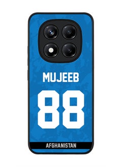 Stylizedd For Xiaomi Redmi Note 14 Pro 5G / X7 5G Case,Slim fit Camera Protection, Shockproof Thin Phone cover  - Afghanistan Mujeeb Ur Rahman, Jersey No 88  - Image 1