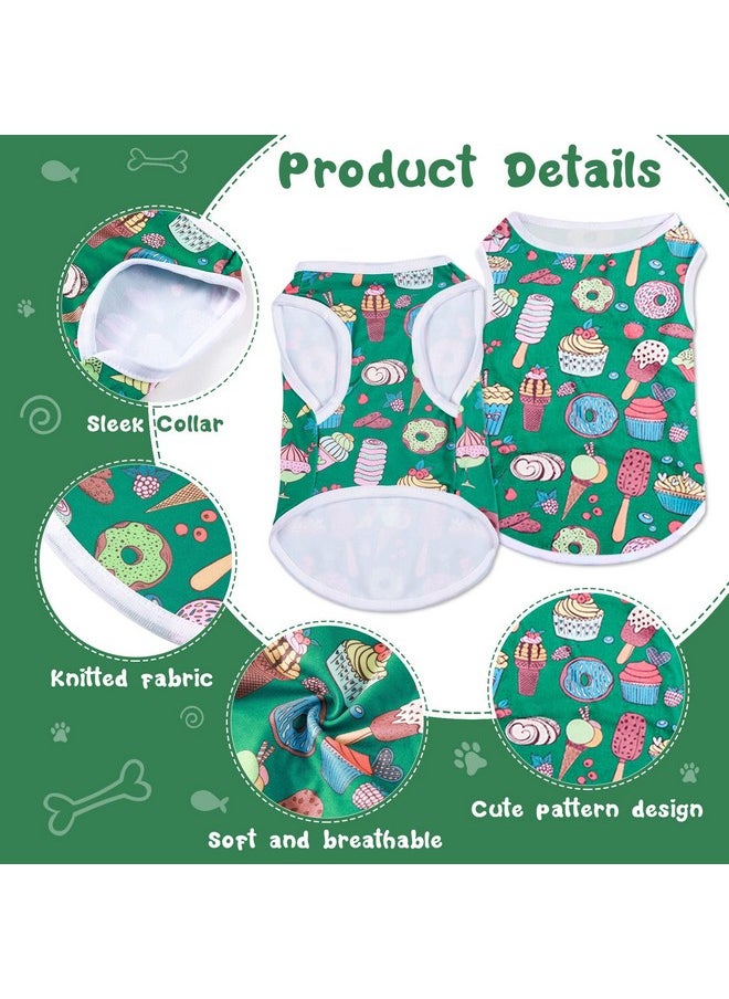Saintrygo Saintrygo 10 Pcs Lovely Puppy Shirts Print Dog Clothes Breathable Pet Cartoon Dog Shirt Clothes Sweatshirt for Dog Puppy Cat(Medium)  - Image 3