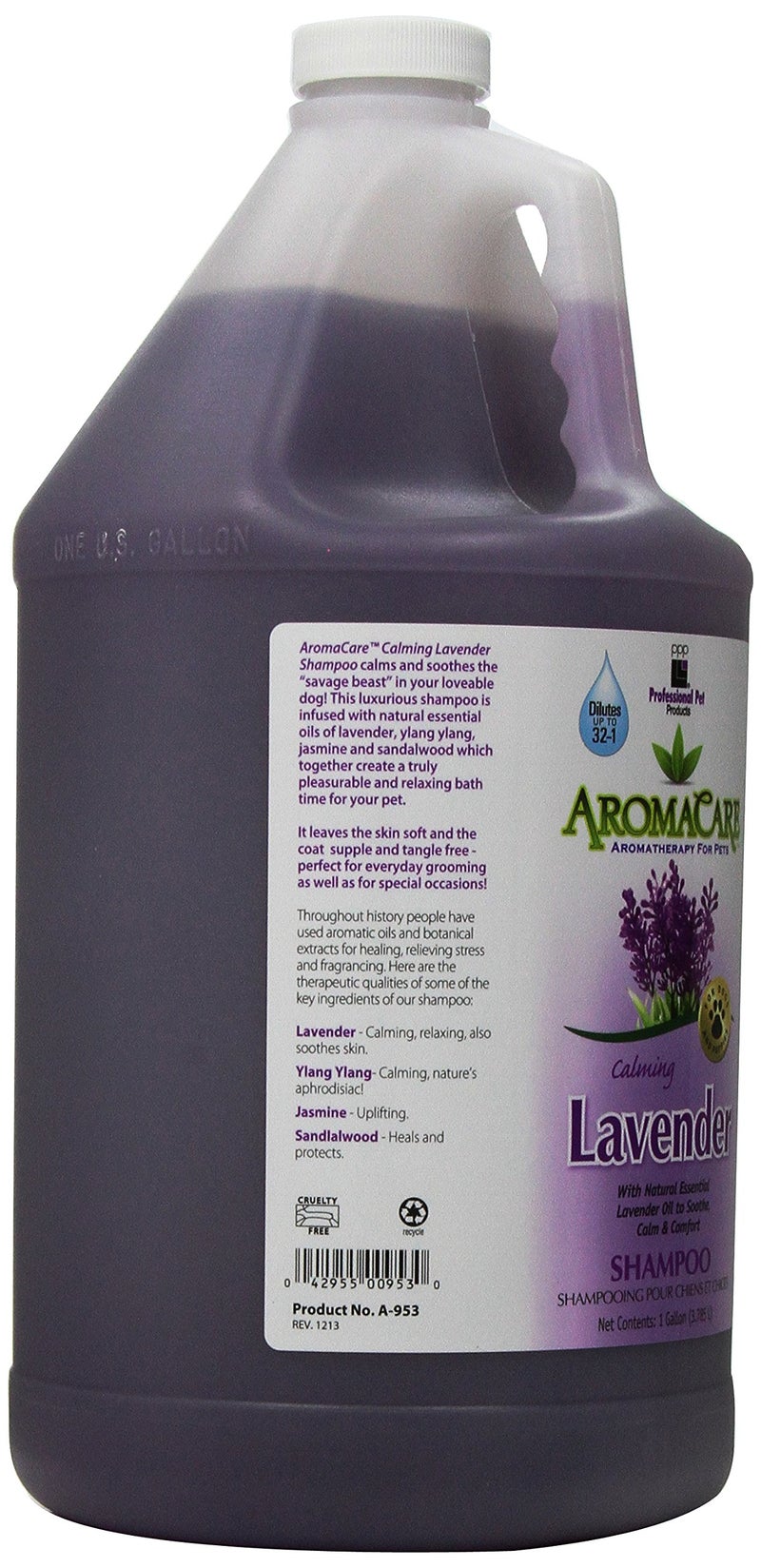 PPP AromaCare Calming Lavender Shampoo for Dogs with Anxiety - Relax Anxious Dogs Instantly - Lavander Oil & Ylang Ylang for a Soothing Bath Time - 1 Gallon - Image 2