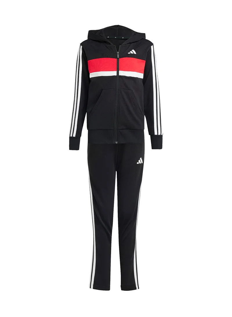 Adidas Youth Seasonal Esential Teberio 3 Stripe French Terry Tracksuit