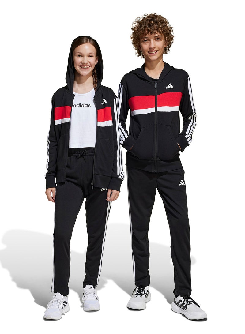 اديداس بدلة رياضية تيبيريو أساسية للموسم للشباب بثلاث خطوط من التيري الفرنسي - Image 5