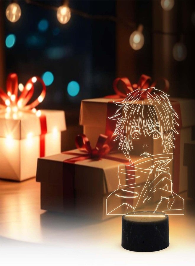 GIFTMEBAZAR 3D Illusion Anime JujutsuKaisen369 Led Desk Table Lamp with Warm White Light & USB Powered | Boy Girl Birthday Gift Room Decor Sleep Lamp | Gift for Anime Lover - Image 3