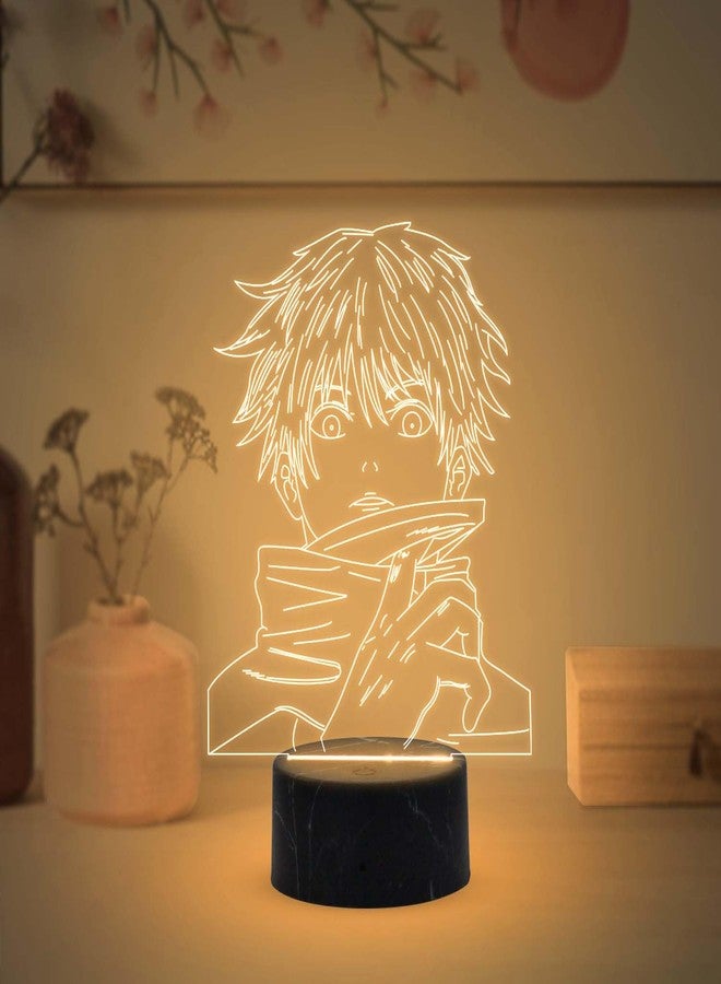 GIFTMEBAZAR 3D Illusion Anime JujutsuKaisen369 Led Desk Table Lamp with Warm White Light & USB Powered | Boy Girl Birthday Gift Room Decor Sleep Lamp | Gift for Anime Lover - Image 1