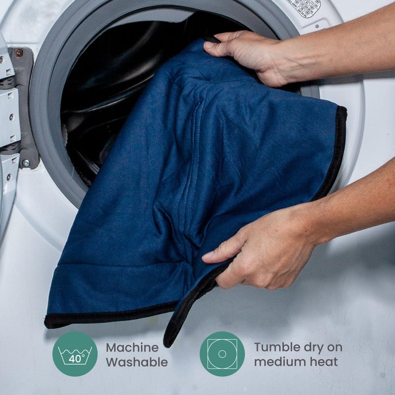 LynmarkÂ® Potty Training Car Seat Protector Cover - Waterproof Soft Piddle Pads for Toddlers and Baby Carseat - Travel-Friendly Universal Washable Liner Mat for Spills, Nappy Leaks, Accidents - Navy - Image 5