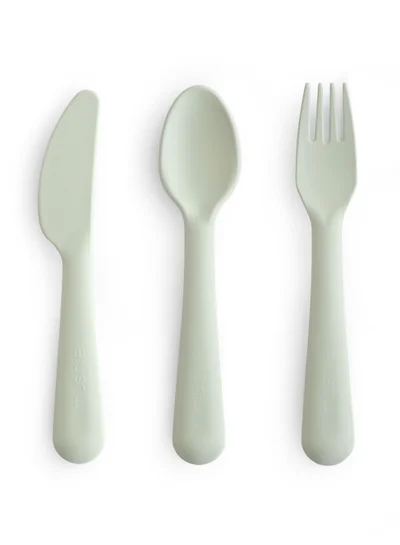 mushie Dinnerware Cutlery Set - Sage