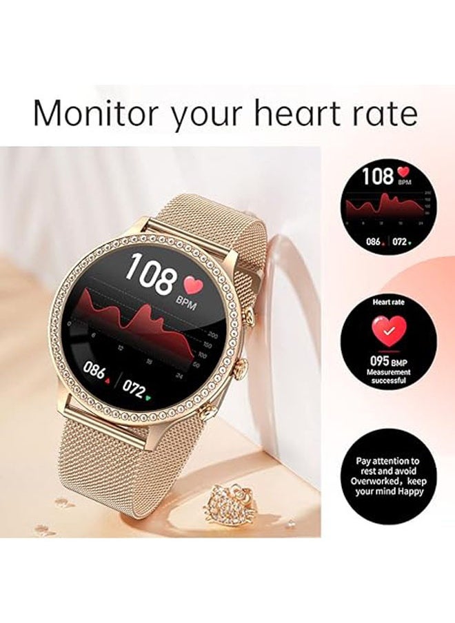 Generic Women's smartwatch IP67 waterproof activity tracker for Android and iOS phones, with full touch color screen heart rate monitor and sleep monitor  - Image 2