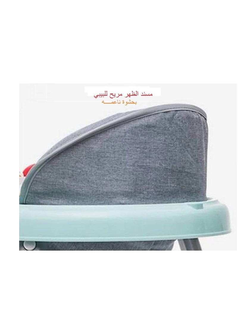 Baby Walker - Baby Walker With Toys And Music - Baby Walker - Teaching The Child To Walk - Adjustable In Height And Easily Foldable - For Teaching Children To Walk And Strengthening Leg Muscles - Anti-Roll And A Fun Babysitter, Ideal For The Child And A Designated Place For Eating - Image 1