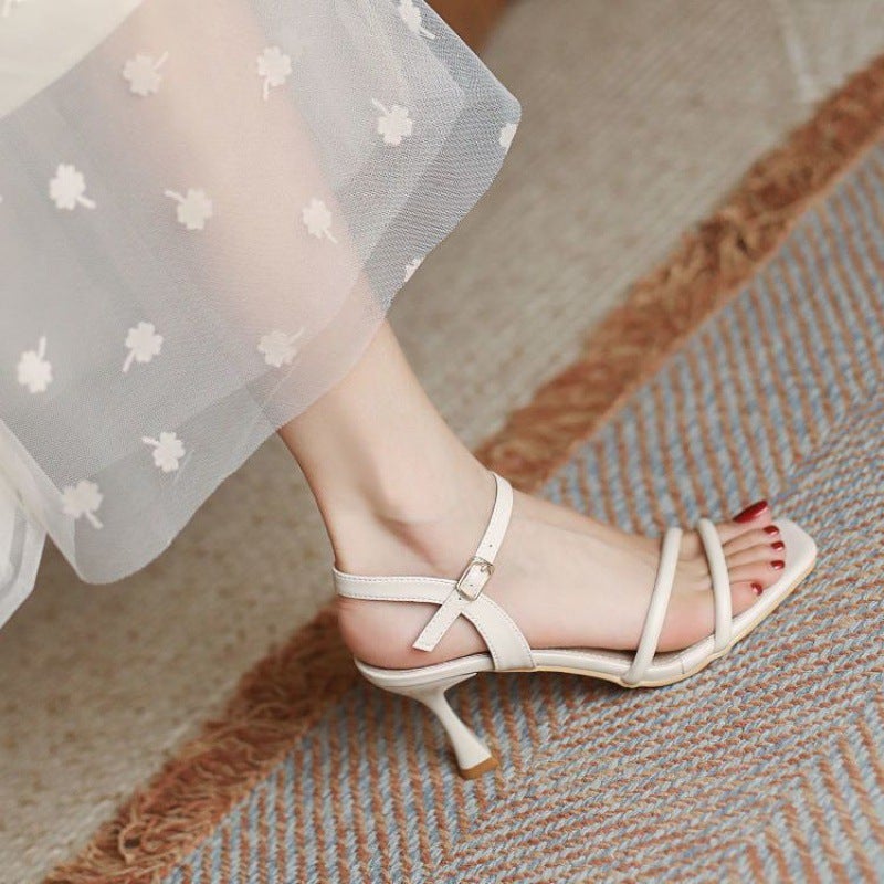 2024 Spring Summer Chic Sandals for Women Off-white