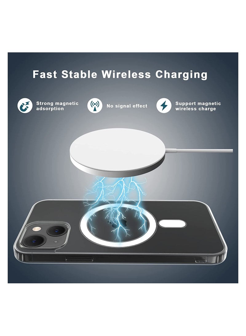 Compatible with iPhone 14 Plus clear Phone Case, Ultra-Thin Anti-Fall Anti-Scratch Anti-Yellow Silicone Protective Cover, for Magsafe Charger - Image 2